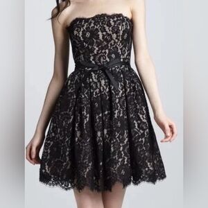 Robert Rodriguez Black Lace Dress